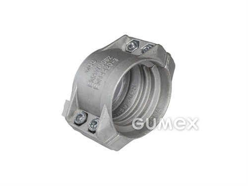 Klemmfassung DN19 für Schlauch 19x6mm, Spannbereich 30-33mm, 25bar, Aluminium, 